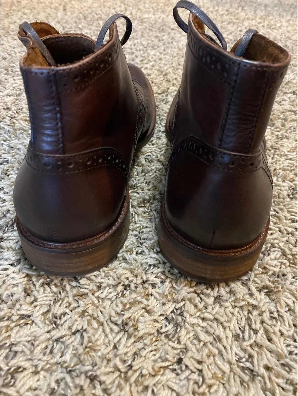 Blake Mckay Leather Wingtip Oxfords Mens Dark Brown
